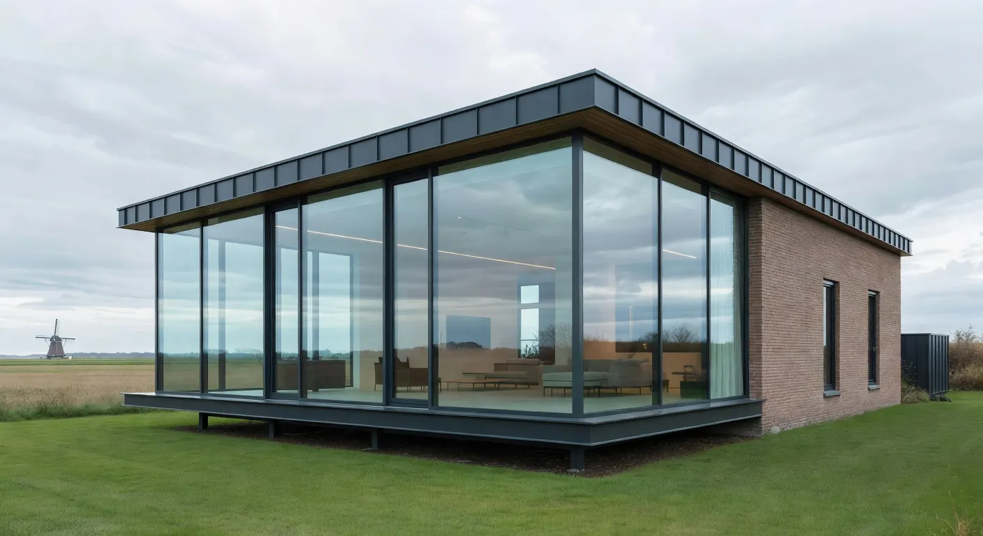 Moderne aanbouw met innovatief metselwerk in 2026