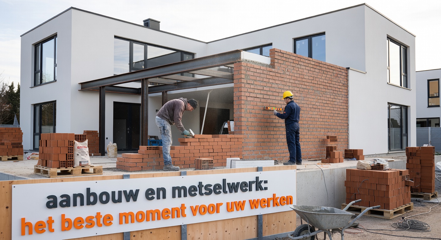 aanbouw en metselwerk: het beste moment voor uw werken