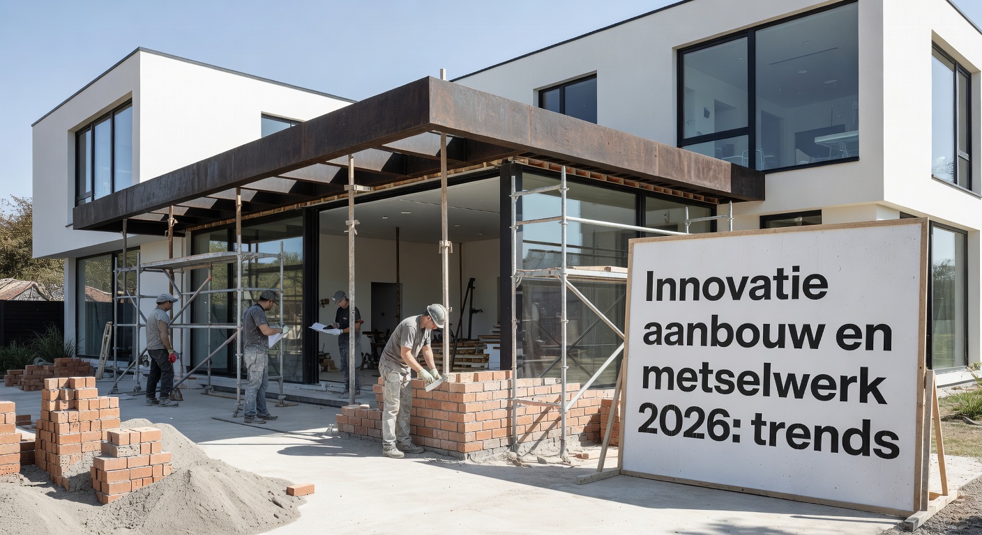 Innovatie aanbouw en metselwerk 2026: trends