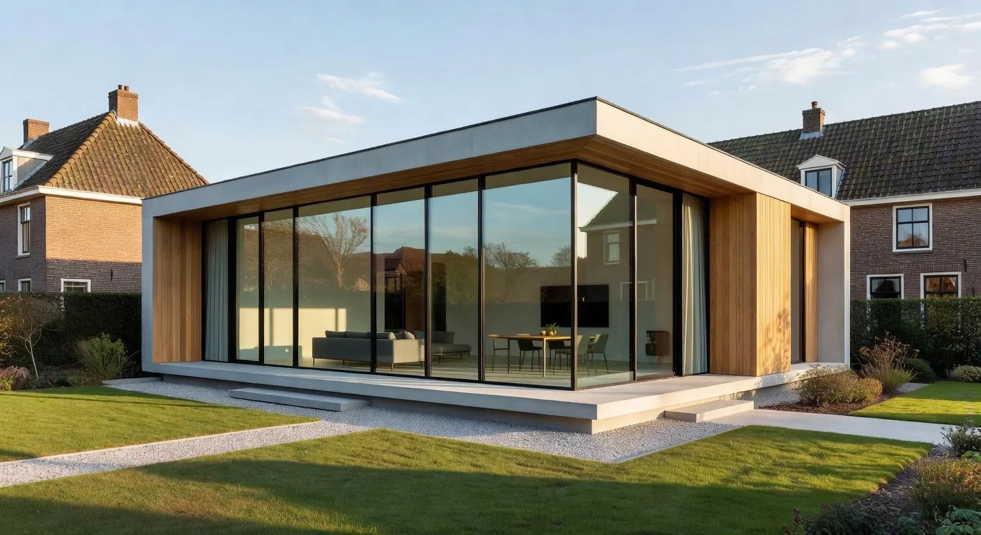 Innovatieve aanbouw met geavanceerd metselwerk in 2026
